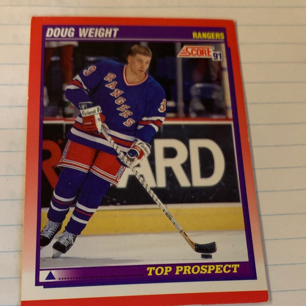 Rangers Hockey Trading Card. Doug Weight Rangers - 286 - Top Prospect
